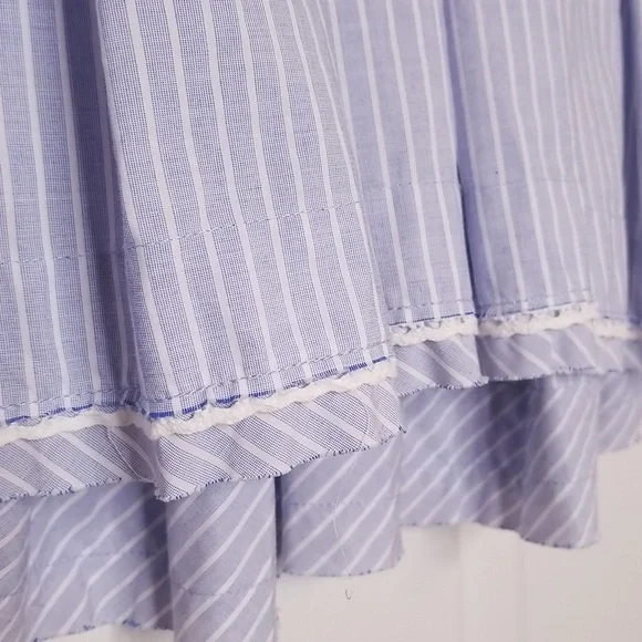 Free People Womens Light Blue Sleeve less Peplum Baby Doll Top Size XS - Picture 5 of 13